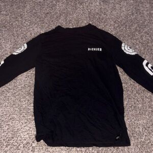 Dickies Men's Black Graphic Long Sleeve Tee